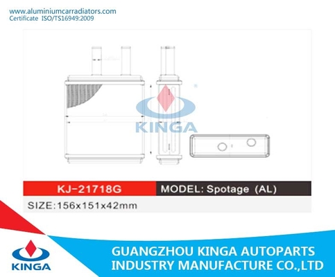 中国 KIA Spotage の AL のための熱伝達のラジエーターの熱交換器のラジエーターのヒーター サプライヤー